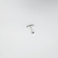 CURVED EARRING WITH TRANSPARENT ZIRCONIAS
