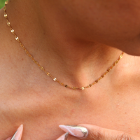 DELICATE 18K GOLD SPIRAL CHOKER / WATERPROOF & HYPOALLEGENIC