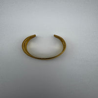 DOUBLE BAND GOLD-PLATED CUFF BRACELET
