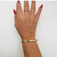HAMMERED & SLEEK RIGID BRACELET TRIO