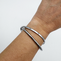 MINIMALIST BANGLE BRACELET- SET OF TWO SIZES