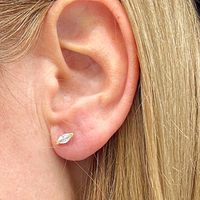MARQUISE-CUT CRYSTAL STUD EARRINGS