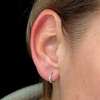 MICRO PAVE HOOP EARRINGS