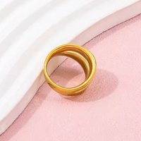 THINK CONCAVE GOLD RING